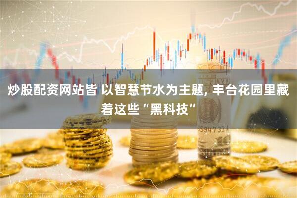 炒股配资网站皆 以智慧节水为主题, 丰台花园里藏着这些“黑科技”