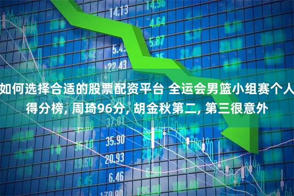 如何选择合适的股票配资平台 全运会男篮小组赛个人得分榜, 周琦96分, 胡金秋第二, 第三很意外