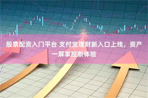 股票配资入门平台 支付宝理财新入口上线，资产一屏掌控新体验